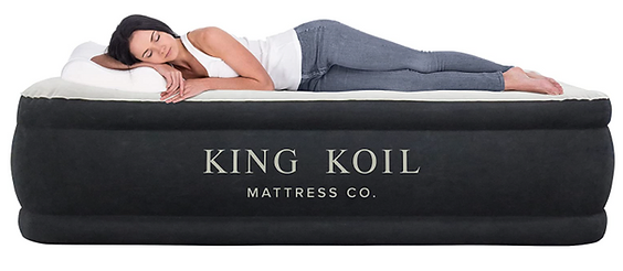 King Koil Luxury  Air Mattress with Built-in Pump for Home, Camping & Guests