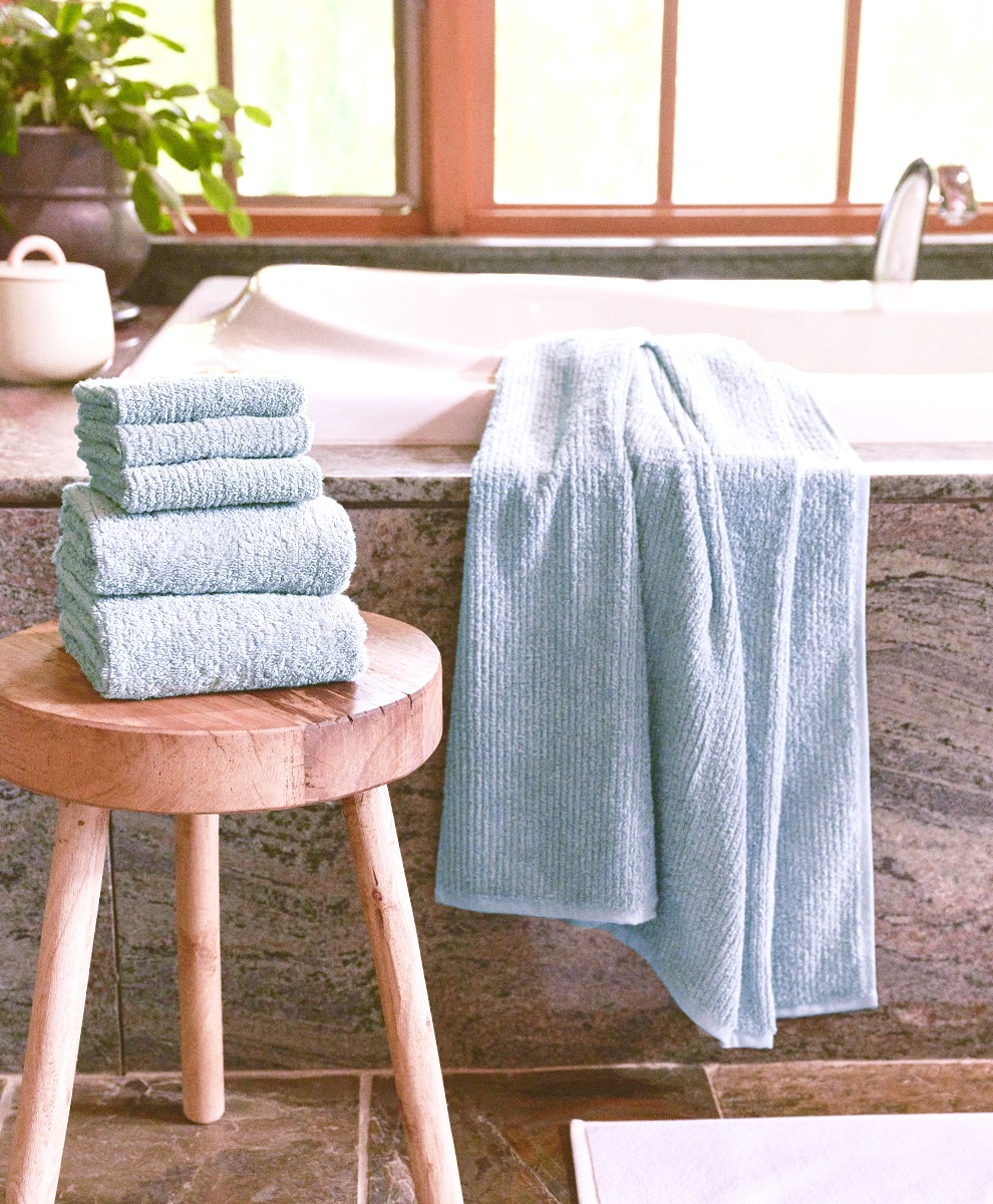 GOTS Certified Organic towels promo code, Pact organic bath towels, Pact spa rib organic towels