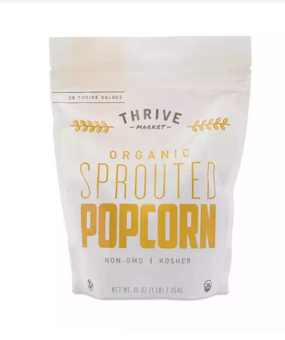 USDA Certified Organic sprouted popcorn
