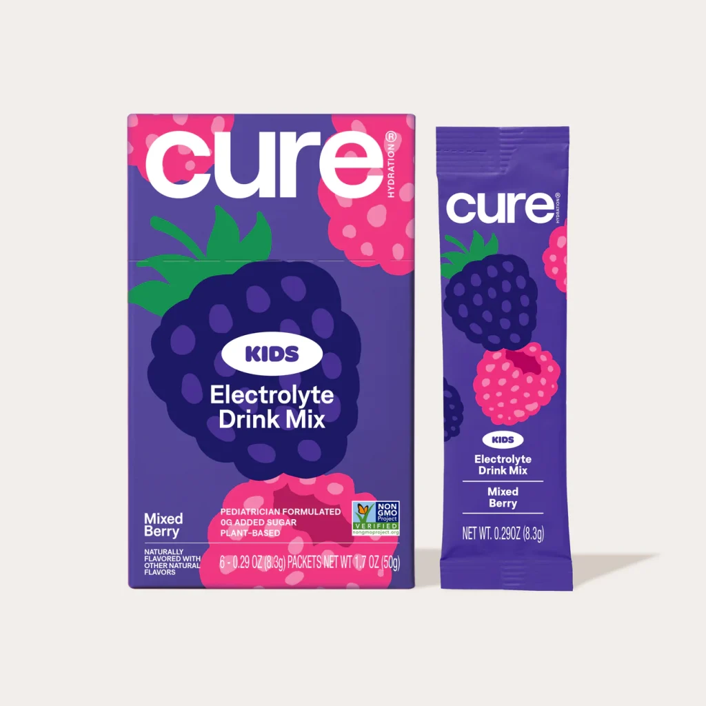 Cure Kids Hydrating Electrolyte Mix Cure hydration electrolytes. USDA Certified Organic electrolytes