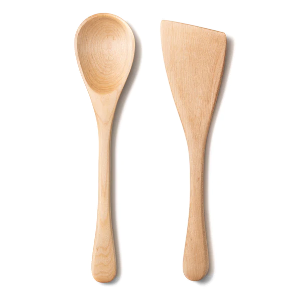 Organic wooden kitchen tools, wooden spoons made in the USA