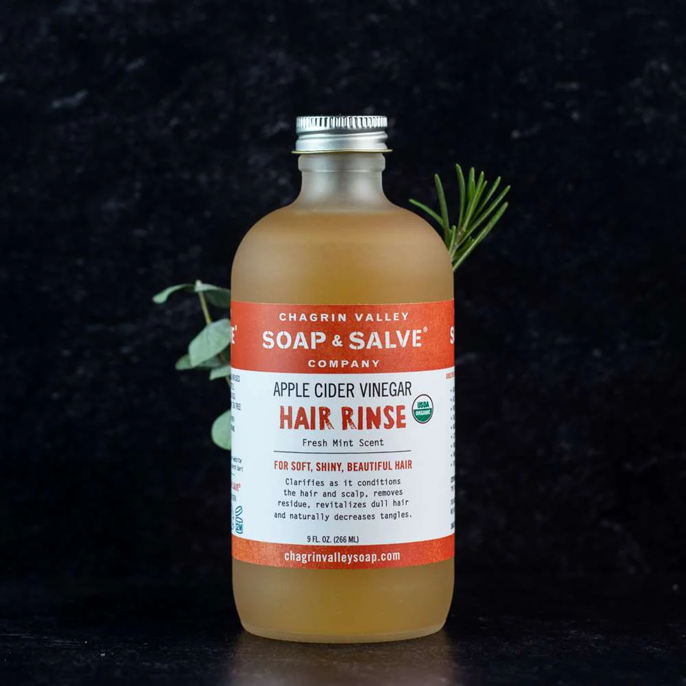 Chagrin Valley Soap and Salve Organic Apple Cider Vinegar Rinse Concentrate Mint