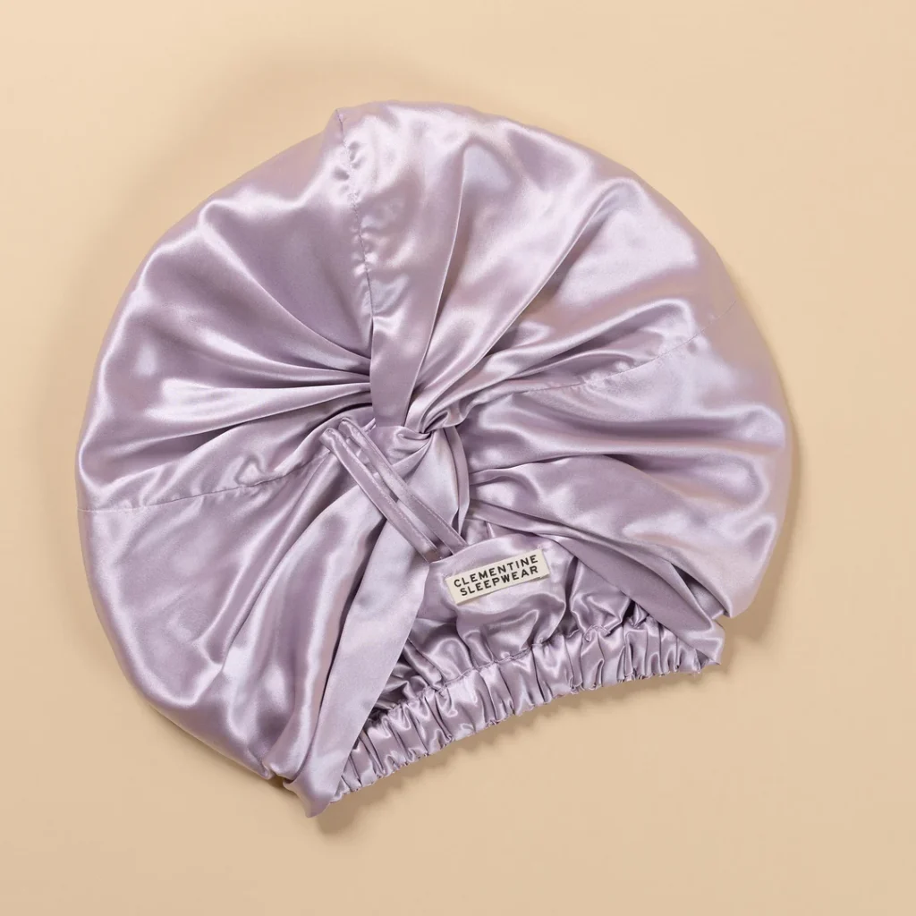 Clementine Sleepwear GOTS Certified Organic Silk Hair Lilac