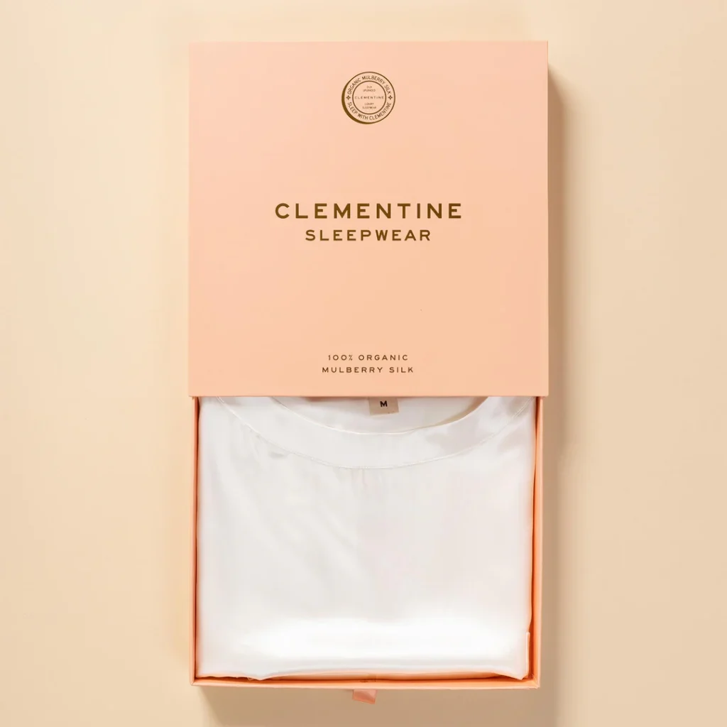 Clementine Sleepwear GOTS Certified Organic Silk T-Shirt dress
