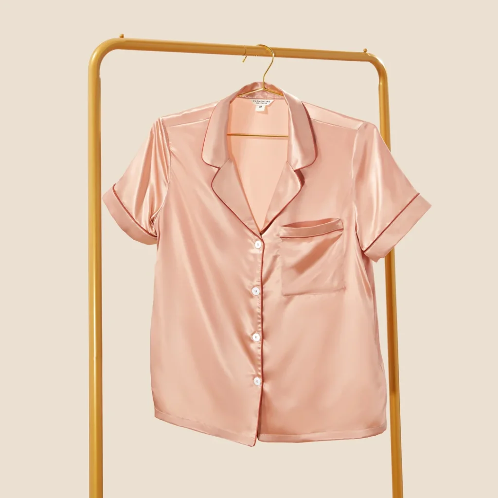 Clementine Sleepwear GOTS Certified Organic Silk Top