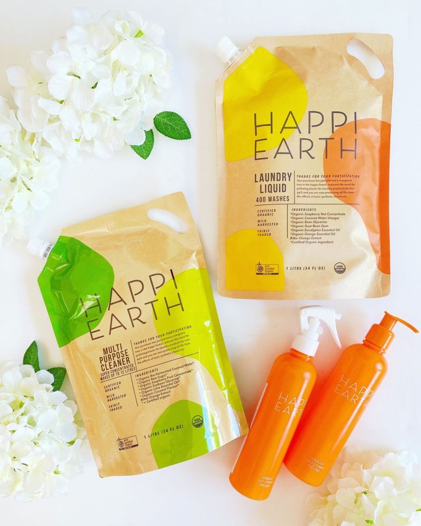 HAPPI EARTH USDA Certified Organic Household Cleaning Products